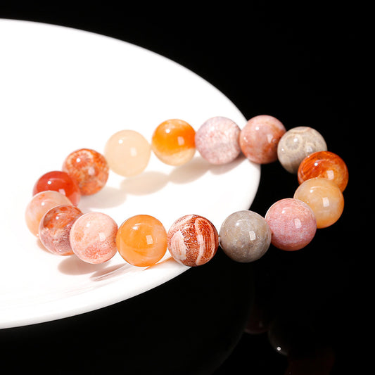 Natural coral jade bracelet
