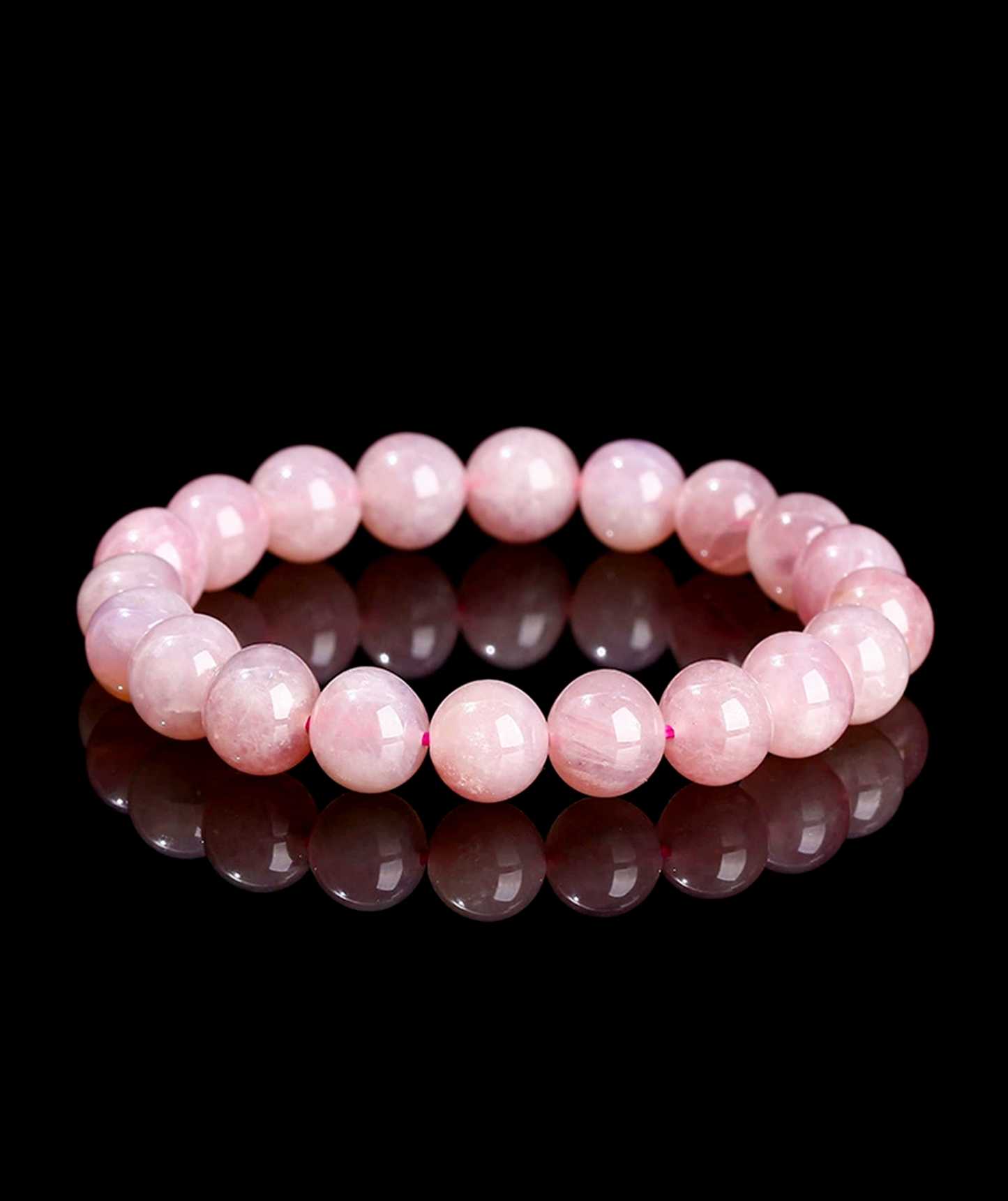 Natural light pink crystal