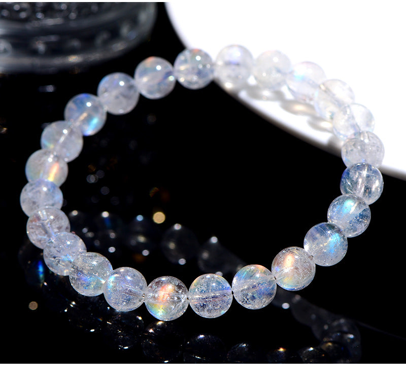 Moon bead bracelet (blue)