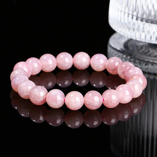 Natural light pink crystal