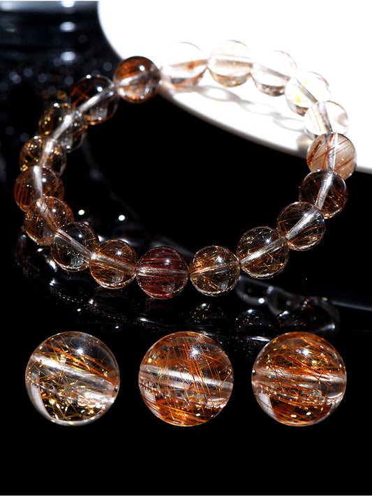 Natural Red Rutilated Quartz