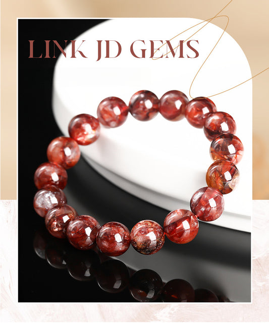 Natural Oxblood Red Gum Flower Crystal