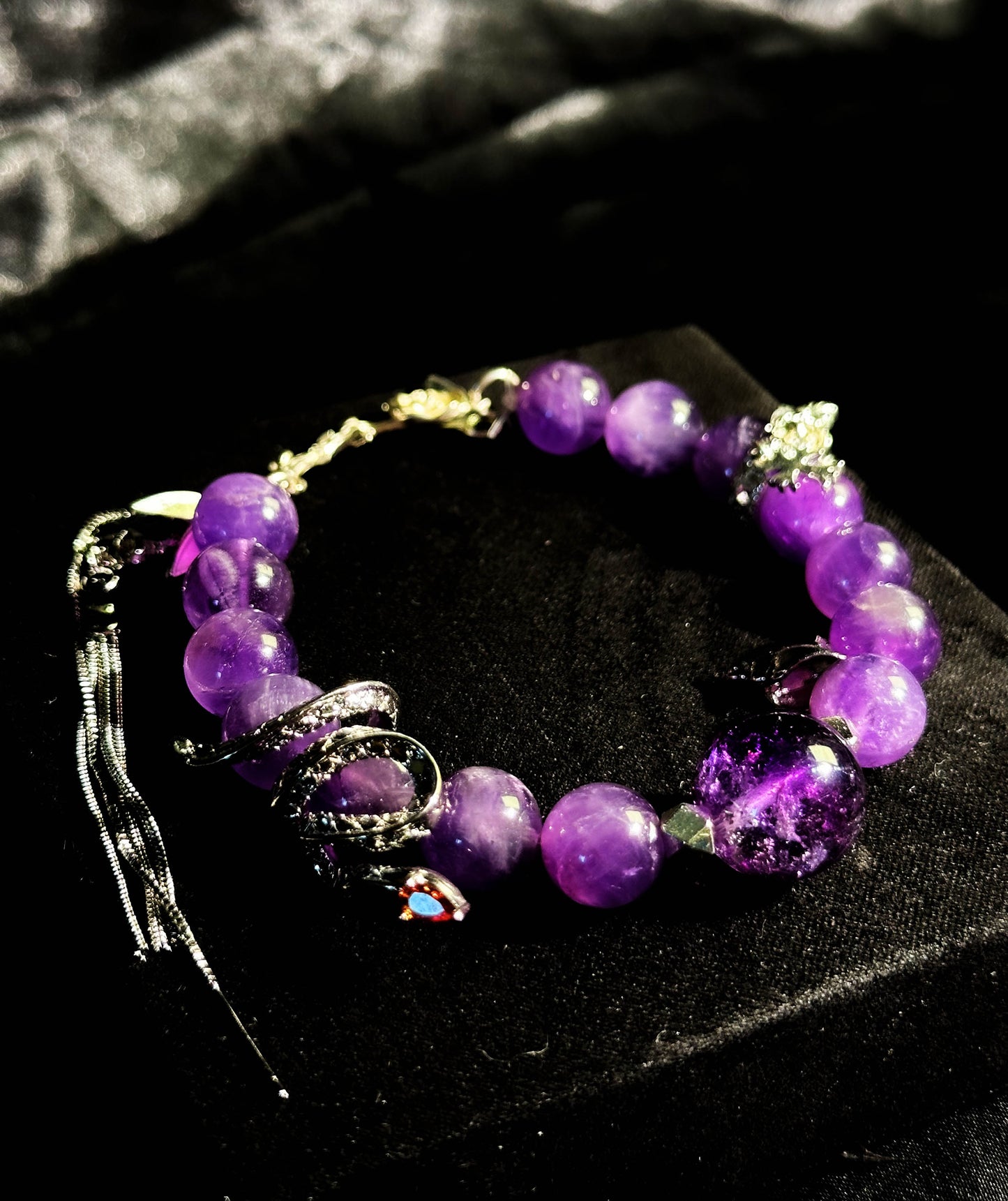 Handmade crystal bracelet